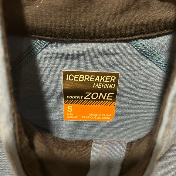 Icebreaker BodyFit Zone Men’s Base Layer Half Zip Long Sleeve Mwrino , size S - Picture 3 of 8